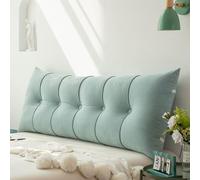 Extra-large deluxe upholstered cushion, large headboard pillow - soft cushion for easy sitting up in bed, lumbar support pillow, suitable for sofas, perfe(Size:200*50*18cm/78.74*19.68*7.08in,Color:02)