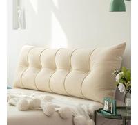 Extra-large deluxe upholstered cushion, large headboard pillow - soft cushion for easy sitting up in bed, lumbar support pillow, suitable for sofas, perfe(Size:180*50*18cm/70.86*19.68*7.08in,Color:06)