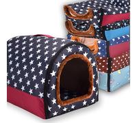 Extra Large Dog Bed House 2-in-1 Pet Cave,Waterproof Luxury Calming Dogs House Cat Tent Bed with Removable Soft Cushion,Non-Slip Base Outdoor Dog Beds (F,105 * 80 * 75CM-3XL)
