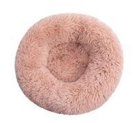 Extra Large Dog Cat Beds, Detachable Washable Comfy Donut Warm Bed, 80cm, Pink