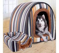 Extra Large Dog House Luxury Big Dog Kennel,XL Large Big Dog Kennel House Bed Cat Cave Pet Shelter for Big Medium Dog Indoor Outdoor (XL(75 * 57 * 55cm),C)