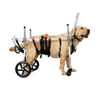 Extra Large Dog Wheelchair - 4-Wheel Mobility Cart for Dogs with Leg Disabilities Lightweight & Adjustable Support for Enhanced Mobility and Comfort