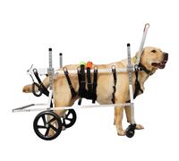 Extra Large Dog Wheelchair Adjustable 4-Wheel Mobility Cart for Dogs with Leg Disabilities Lightweight Support for Enhanced Mobility and Comfort