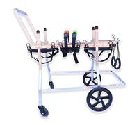 Extra Large Dog Wheelchair - Adjustable Aluminum Pet Stroller for Disabled Dogs Full Support for Hip Dysplasia 33-132 lbs (Mobility Aid)