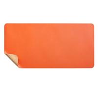 Extra Large Double-Sided Desk Mat, 120x60cm Cork and Leather Mouse Pad, Desktop and Laptop Mat for Office and Home Use, Non-Slip, Easy to Clean(Orange,80x40cm)
