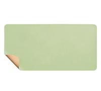 Extra Large Double-Sided Desk Mat, 120x60cm Cork and Leather Mouse Pad, Desktop and Laptop Mat for Office and Home Use, Non-Slip, Easy to Clean(LightGreen,60x30cm)