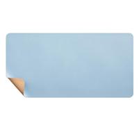 Extra Large Double-Sided Desk Mat, 120x60cm Cork and Leather Mouse Pad, Desktop and Laptop Mat for Office and Home Use, Non-Slip, Easy to Clean(Blue,90x45cm)