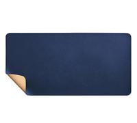 Extra Large Double-Sided Desk Mat, 120x60cm Cork and Leather Mouse Pad, Desktop and Laptop Mat for Office and Home Use, Non-Slip, Easy to Clean(DarkBlue,90x45cm)