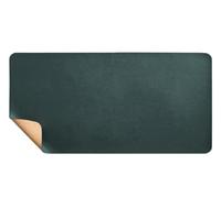 Extra Large Double-Sided Desk Mat, 120x60cm Cork and Leather Mouse Pad, Desktop and Laptop Mat for Office and Home Use, Non-Slip, Easy to Clean(DarkGreen,120x60cm)