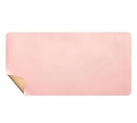 Extra Large Double-Sided Desk Mat, 120x60cm Cork and Leather Mouse Pad, Desktop and Laptop Mat for Office and Home Use, Non-Slip, Easy to Clean(Pink,80x40cm)