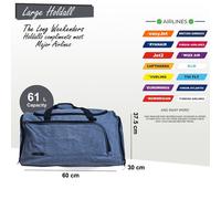 Extra Large Duffel Weekend Holdall Carry-On Cabin Bag Gym Sports Travel Bag