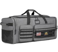 Extra Large Duffle Bag for Men, Heavy Duty Duffle Bag for Travel, Large Sports Gym Equipment Bag for Hockey Football Soccer Baseball Basketball & Team training, Grey, Tactical Extra Large Duffle Bag