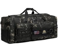 Extra Large Duffle Bag for Men, Heavy Duty Duffle Bag for Travel, Large Sports Gym Equipment Bag for Hockey Football Soccer Baseball Basketball & Team training, Dark Camo, Large Sports and Travel