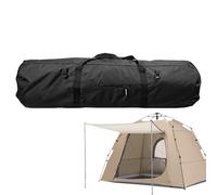 Extra Large Duffle Bags - Waterproof Travel Tent Bag | High Performance Folding Gear Storage Bag with Double Degrees & Zip | Multi-Purpose Carryall for Camping, Sports Equipment, black, L, See