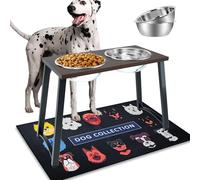 ADENGL Extra Large Elevated Dog Bowls for XX-Large Dogs with Two 3000ML Dog Food Bowls, Raised Dog Bowl Stand for - & -Large Breeds, Adjustable Dog Bowls Elevated with Non-Slip Mat