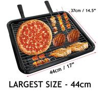 SPARES2GO Extra Large Grill Pan, Rack & Dual Detachable Handles for Diplomat Oven Cookers