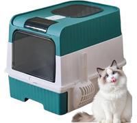 Extra Large Enclosed Cat Litter Box with Removable Body and Push-Pull Drawer for Easy Scooping and Odor Control, Ideal for Multiple Cats