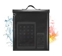Extra Large Faraday Bag with Handle, 13'' X 10'' Faraday Cage for Laptops & Tablet, Waterproof & Fireproof Faraday Key Fob Protector, Anti-Theft Faraday Bag for Phones, RFID Signal Jammer Blocker