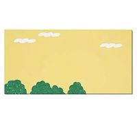 Extra Large Felt Bulletin Board 120x60cm DIY Photo Memo Display Corkboard Alternative,Decorative Vision Board Felt Pinboard for Home School (A-Yellow)