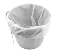Extra-Large Fine Mesh Drawstring Straining Bag - Reusable Nylon Filter Bag for Home Brewing, Wine Making, Nut Milk, Yogurt, Jelly & Jam - Steeping & Sprouting Tool