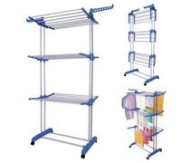 Extra Large Foldable Clothes Airer 4 Tier Indoor Outdoor Laundry Dry Rail Hange