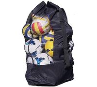 Extra Large Football Basketball Storage Bag Volleyball Outdoor Waterproof Duffel Bag Soccer Net Ball Shoulder Bag Carry Bag Sport Equipment Training Drawstring Bag with Adjustable Strap (15-20 balls)