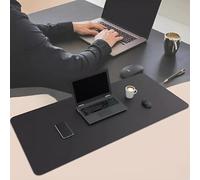 Extra Large Gaming Mouse Pad 120x60cm - XXL Extended Desk Mat - Smooth Precision Surface with Anti-Slip Rubber Base - Stitched Edges - 3mm Thick - Full Desk Coverage for Gaming & Office - Black