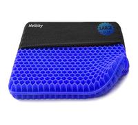 Extra Large Gel Seat Cushion, 17x17inch Double Thick Egg Gel Cushion for Pressure Pain Relief, Breathable Wheelchair Cushion Chair Pads for Car Seat Office Chair (Blue)