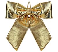 Thrink Extra Large Gold Christmas Bow 60×70 cm - Luxury Shiny Metallic Decorative Bow for Tree Topper, Front Door, Wreaths & Garlands - Elegant Festive Bow Decoration for Holiday Décor Gold