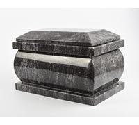 Extra Large Granite Stone Casket Urn, Adult Cremation Urn for Ashes, Outdoor/Indoor/Garden (Vizag Blue) 103VBM