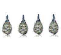 Extra Large Hay Net for Horses - 5 cm x 5 cm Mesh - Species-Appropriate Feeding Improved Digestion Hay Bag for Travelling Feeding Bag for Ponies Young Horses Old Horses Goats (4 x Black)