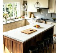 Extra Large Heat Resistant Kitchen Counter Mats, 33"x53" Waterproof Non-Slip Pad, 1MM Thick Countertop Protector for Kitchen Island & Dining Table (Semitransparent)