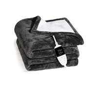 Extra Large Heated Electric Blanket, Ultra Soft Luxurious Flannel Electric Overblanket Auto Shutoff-Machine Washable-Timer and 4 Different Heat Settings Bed Throws for Winter Body Warmer (130*150CM)