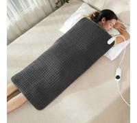 Extra Large Heating Pad 100x50cm XXL - Electric Heat Pad with 10 Heat Levels & Timer, Soft Flannel for Back Shoulder Neck, Auto Shut-Off & Machine Washable