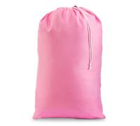 Extra Large Heavy Duty Laundry Bag 30" x 40" - Handy Laundry Nylon Dirty Clothes Bag with Locking Drawstring, Machine Washable, Holds 60 lbs, for Travel, College Dorm, Laundromat, Hamper Liner, Pink