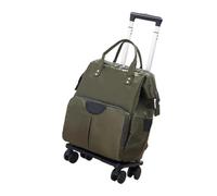 Extra Large Holdall with Wheels, Oxford Large Rolling Duffel Bag with Wheels Multicolor Multiple Sizes Women Travel Work(Grün,L)