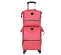 Extra Large Holdall with Wheels, Rolling Duffel Bag with Wheels Trolley Backpack Luggage Multicolor 18 Inch(Watermelon Red)