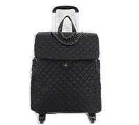 Extra Large Holdall with Wheels, Wheeled Duffel Bag 20 inch Women Laptop Business Travel Spinner Multicolor(Black)