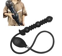 Extra Large Inflatable Anal Plug Anal Expansion Prostate Vaginal Massager Silicone Anal Beads Butt Plug Expander with Pump Masturbation Sex Toy for Male and Female Couples