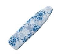 Extra large ironing board cover 140 x 45 Blue Flower Thick cotton pad Ironing Board Cover Elastic washable,Resist Scorching and Staining,Heat Reflective & Vapour Permeable,Easy Fit