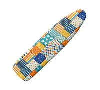 Extra large ironing board cover 140 x 45 Blue Orange Thick cotton pad Ironing Board Cover Elastic washable,Resist Scorching and Staining,Heat Reflective & Vapour Permeable,Easy Fit