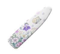 Extra large ironing board cover 140 x 45 Purple Green Thick cotton pad Ironing Board Cover Elastic washable,Resist Scorching and Staining,Heat Reflective & Vapour Permeable,Easy Fit