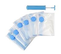 Extra Large Jumbo Vacuum Storage Bags, Vacuum Pack Bags for Clothes, Duvets and More, Travel Vacuum Bags with Pump, Space Saver Bags for Moving House & Loft Storage - 80x70 x 1.3 m