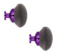 Extra Large Kabuki Brushes,2 PC 90mm Wide Head Body Makeup Brush - For Self Tanner, Bronzer & Sunscreen Application, Wet/Dry Use Face & Back Brush for Even Blending (Purple *2 Packs)