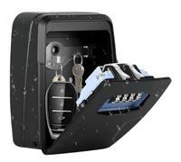 Extra Large Key Boxes Wall Mounted, Diyife Key Lock Box Outdoor for 10 Keys and Car Keys, Cards, Waterproof Lock Box Key Safe 4-Digit Combination Key Security Box for Home Office Garage School Airbnb