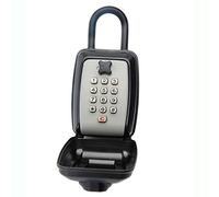 Extra Large Key Storage Box,12-Digit Push-Button Combination Padlock with Waterproof Cover,Hanging Key Security Lock Box for Lever Handle Doorknob Fence,Share & Secure Keys for Home,Office,Garage etc