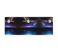 Extra Large Keyboard Mouse Pad, 12x31.5 Inch Desk Pad for Computer, Console, Office, Game, Study Cosmic Saturn Pattern