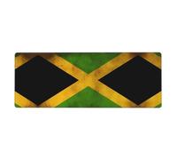 Extra Large Keyboard Mouse Pad, 12x31.5 Inch Desk Pad for Computer, Console, Office, Game, Study Old Jamaican Flag Pattern