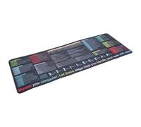 Extra large keyboard pad with word shortcuts for office productivity and cheat sheet for gaming lovers