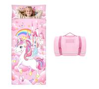 Extra Large Kids Sleeping Bag, Blanket Nap Mat All-In-One Sleepover Bag